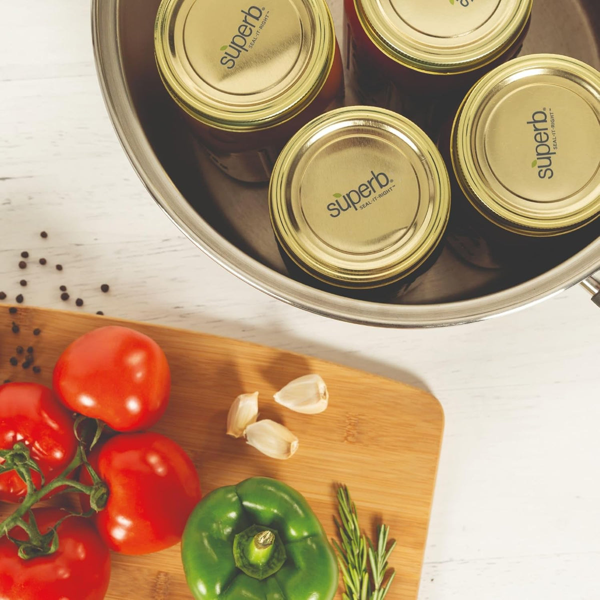 Canning Lids - Mason Jar Regular Mouth Lid Toppers Fit Ball and Kerr Jars, 2.75 Inch Food Grade with Thick Seals, USA Made, 120 Count