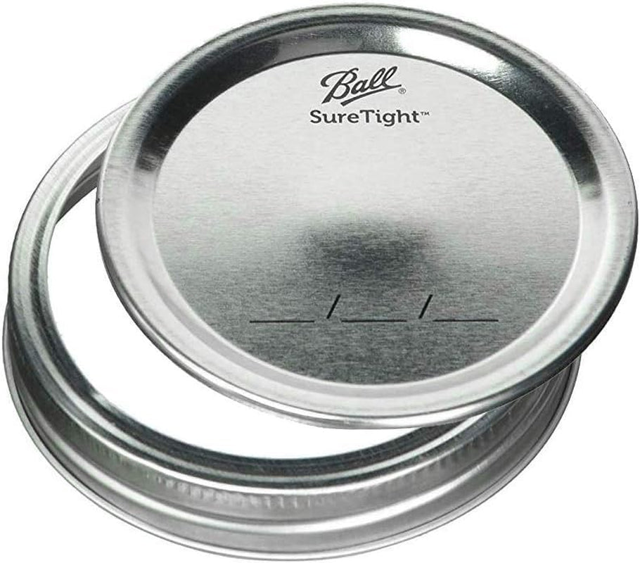 Wide Mouth Glass Mason Jars with Lids and Bands, Used for Canning, Pickling, Juice, Jam, Jelly, Half Gallon Size 64 Ounce (Pack of 36)
