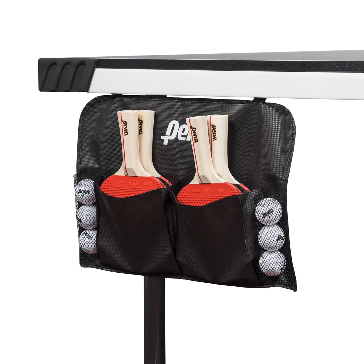 Penn Table Tennis Accessory Set - 4 Ping Pong Paddles, 6 Balls and Storage Pocket