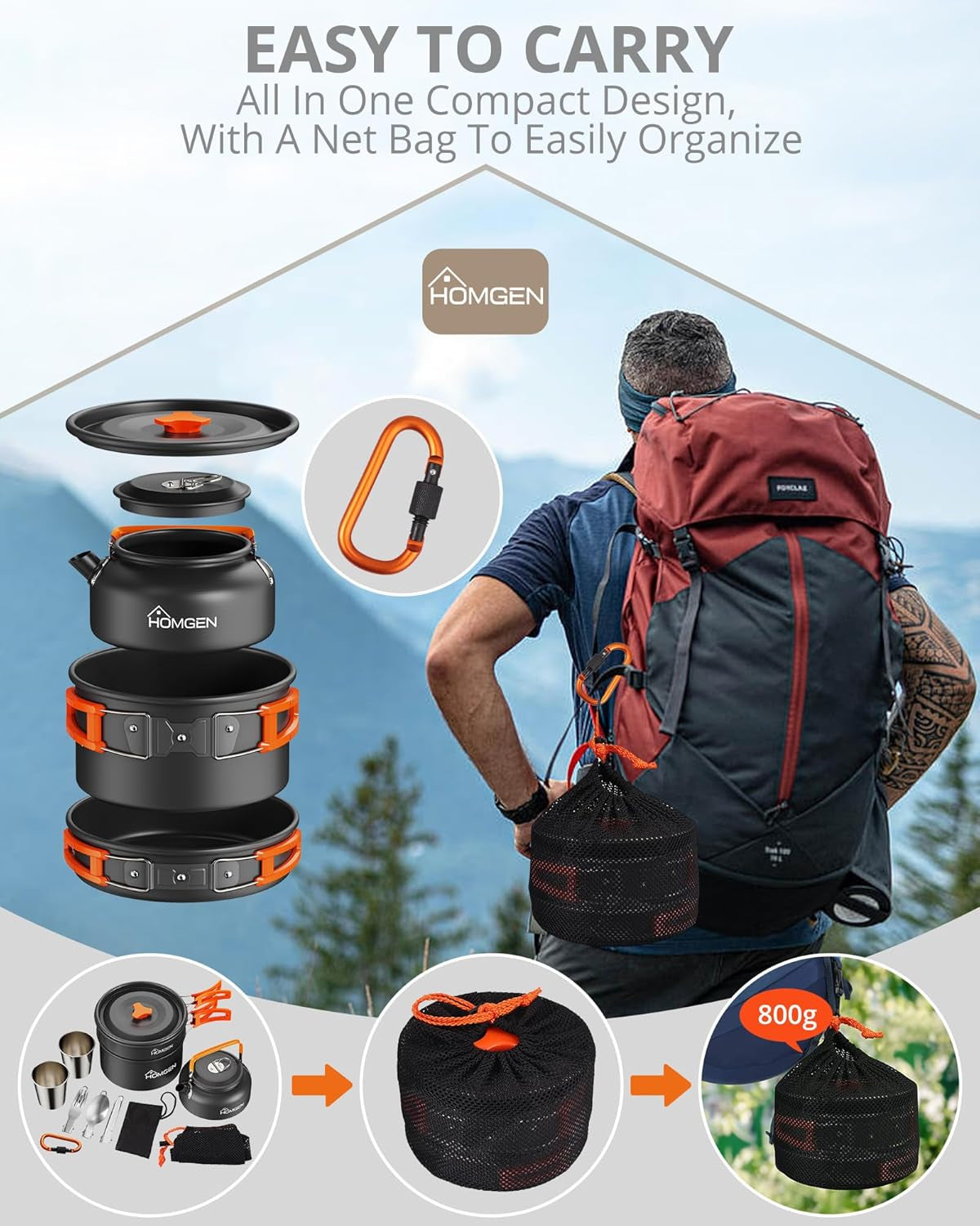 Popular Camping Cooking Set & Camping Stove 2 Burner