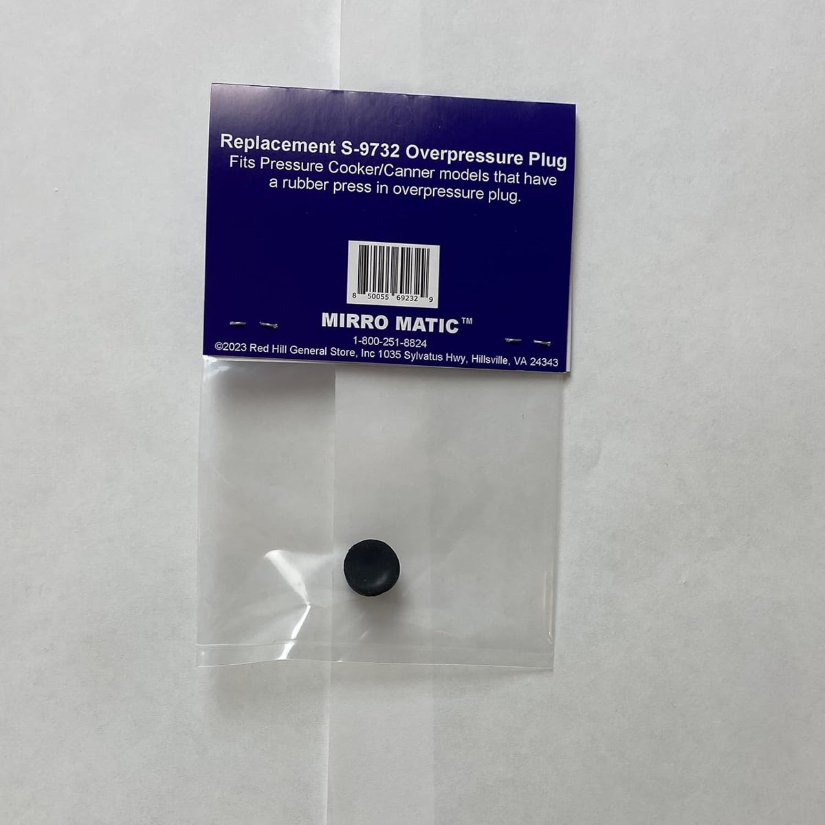 Mirro S-9732 Overpressure Plug for Mirro Cookers and Canners.