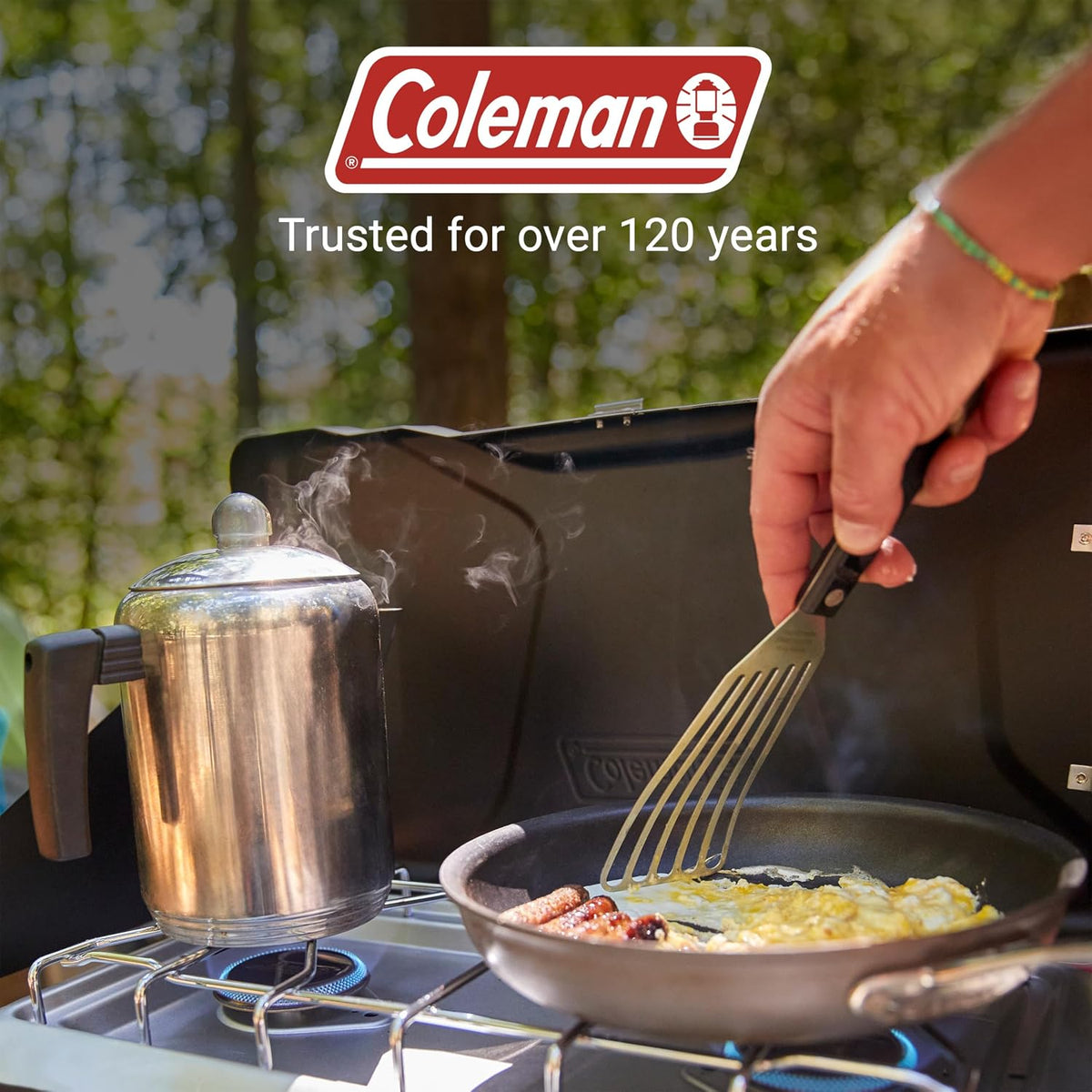 Coleman Triton+ 2-Burner Propane Camping Stove with Instastart