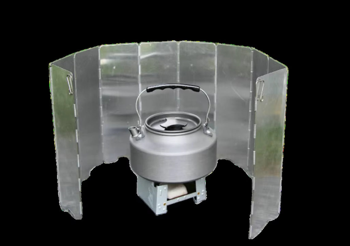8/9/10 Plates Gas Stove Wind Shield Outdoor Camping Picnic Cooking Burner Windproof Screen Aluminum Alloy Wind Screen