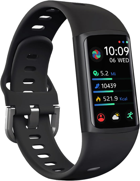 Slim Fitness Tracker Watch with Heart Rate & Sleep Monitor