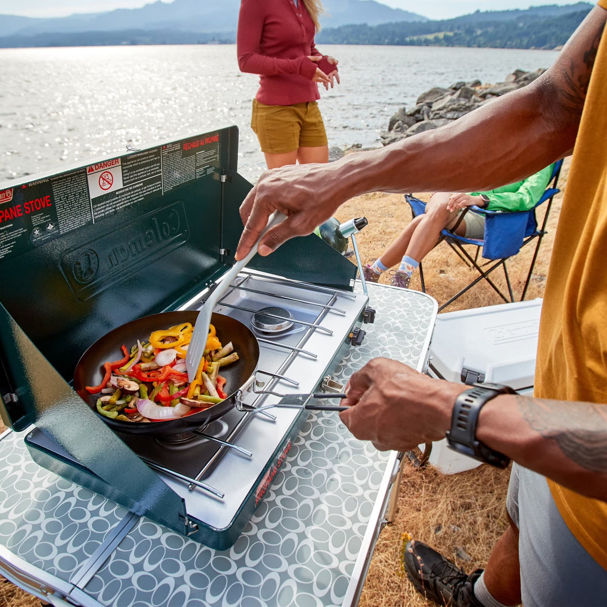 Coleman Brand, Matchlight 10,000 BTU 2-Burner Propane Stove, Black