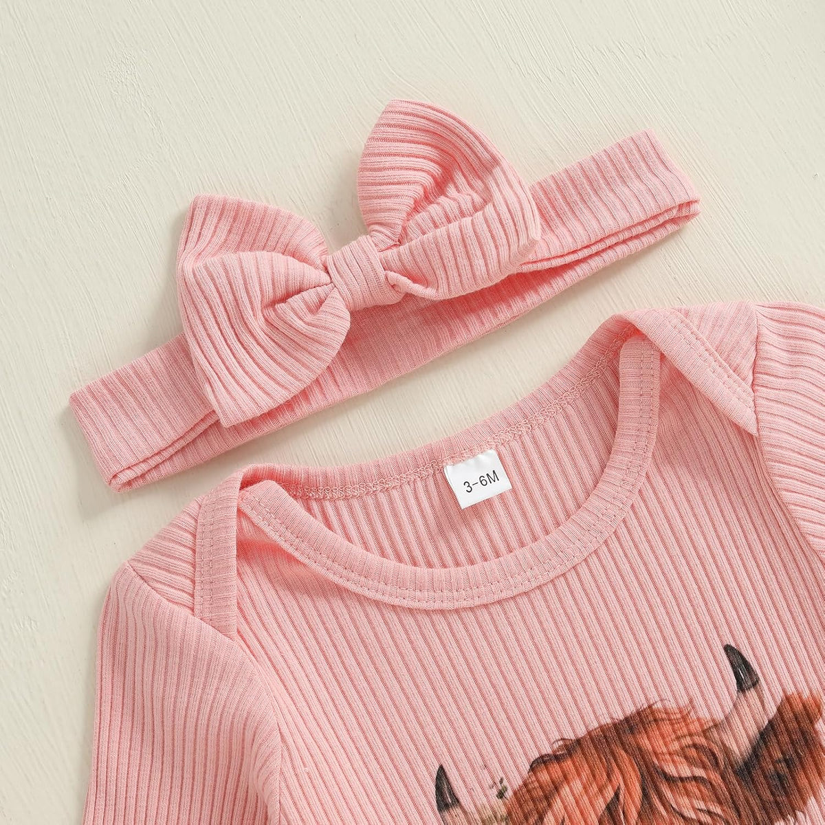 Infant Baby Girl Fall Outfit Sweatshirt Romper Ribbed Letter Print Jumpsuit Long Sleeve Bodysuit Cute Newborn Clothes