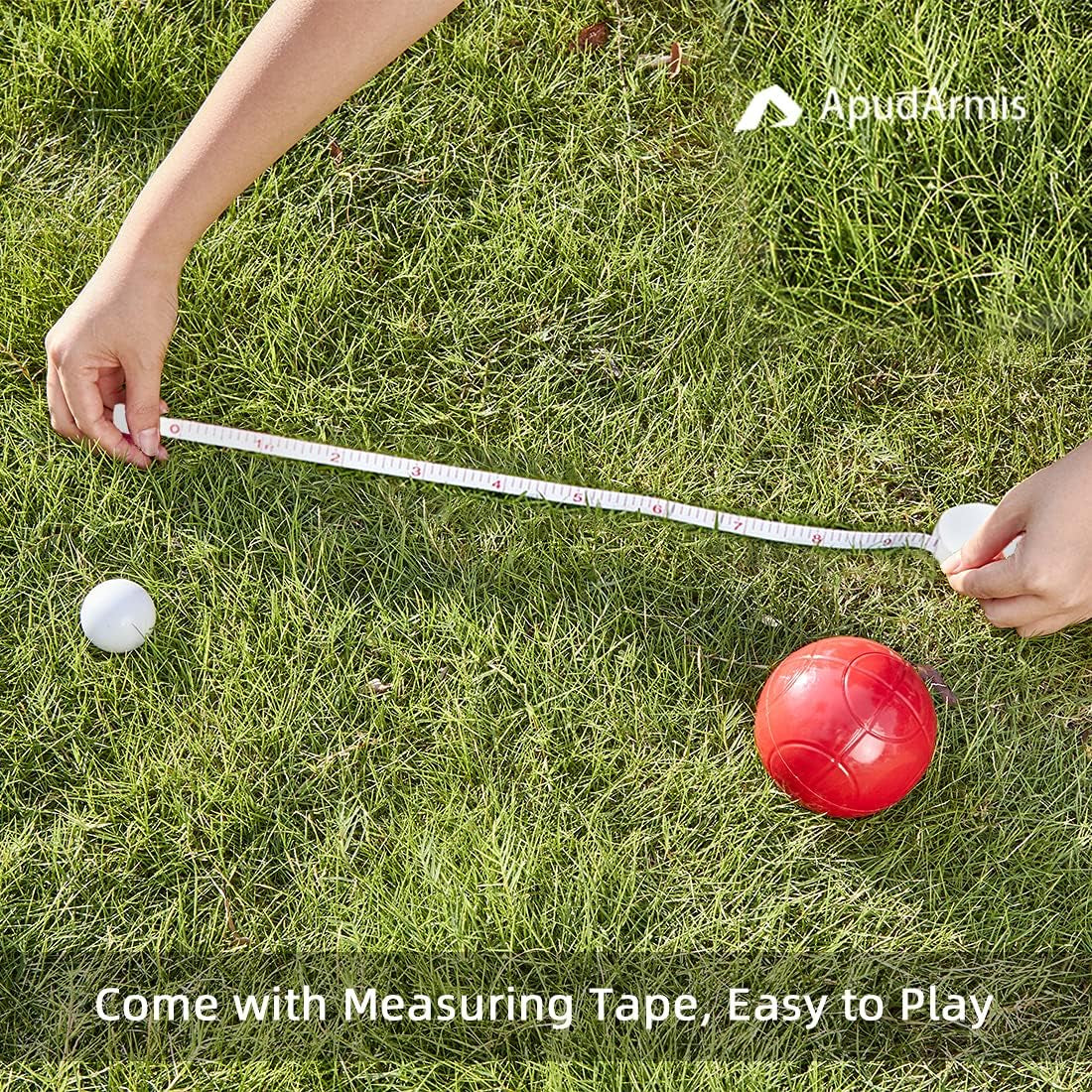 90Mm Bocce Ball Set, Soft PE Boccia Outdoor Game for Lawn Yard