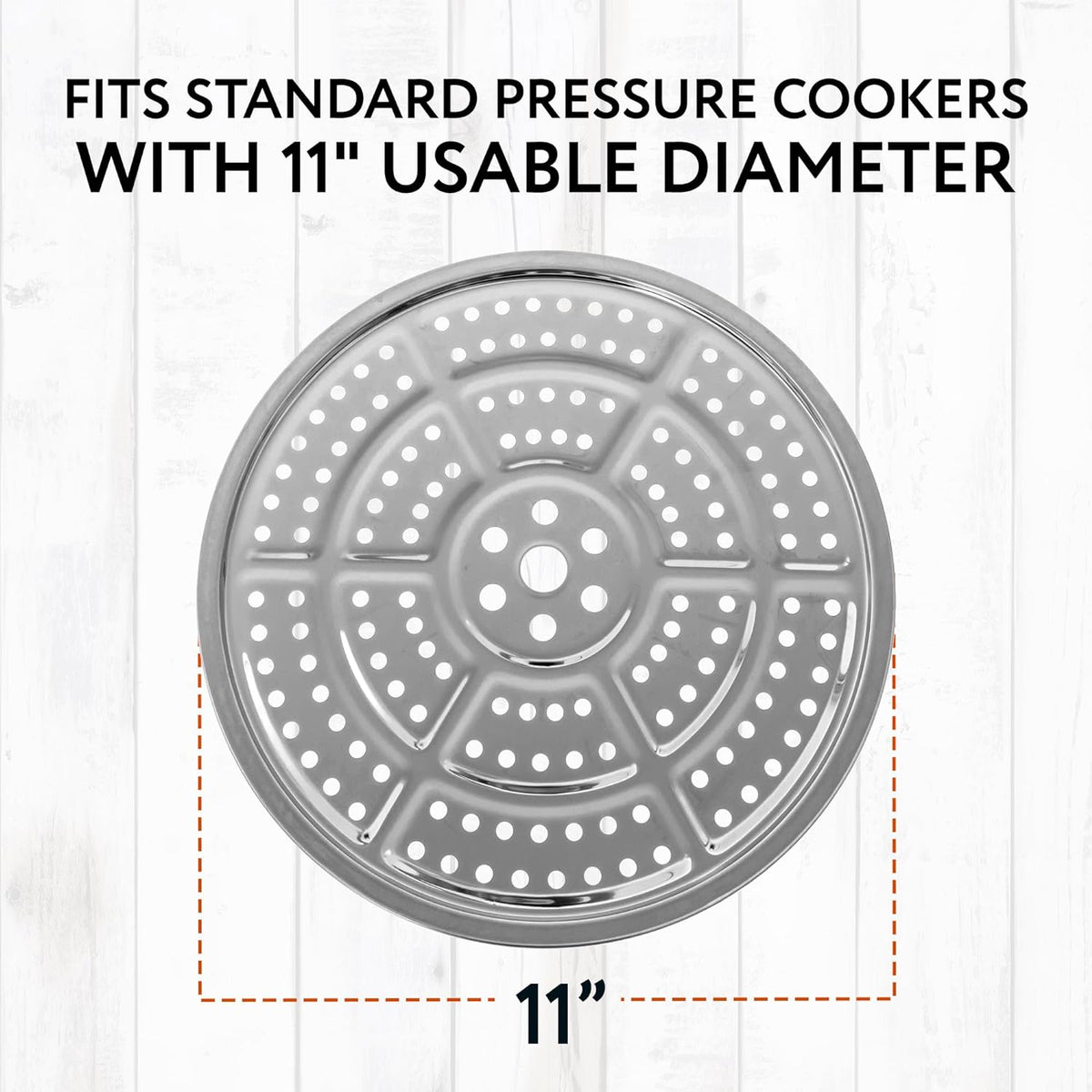 Stainless Steel Canning Rack - Stackable Design & Pressure Canner Rack - Universal Fit & Pressure Canning Accessories - 11 Inch, Pack of 2