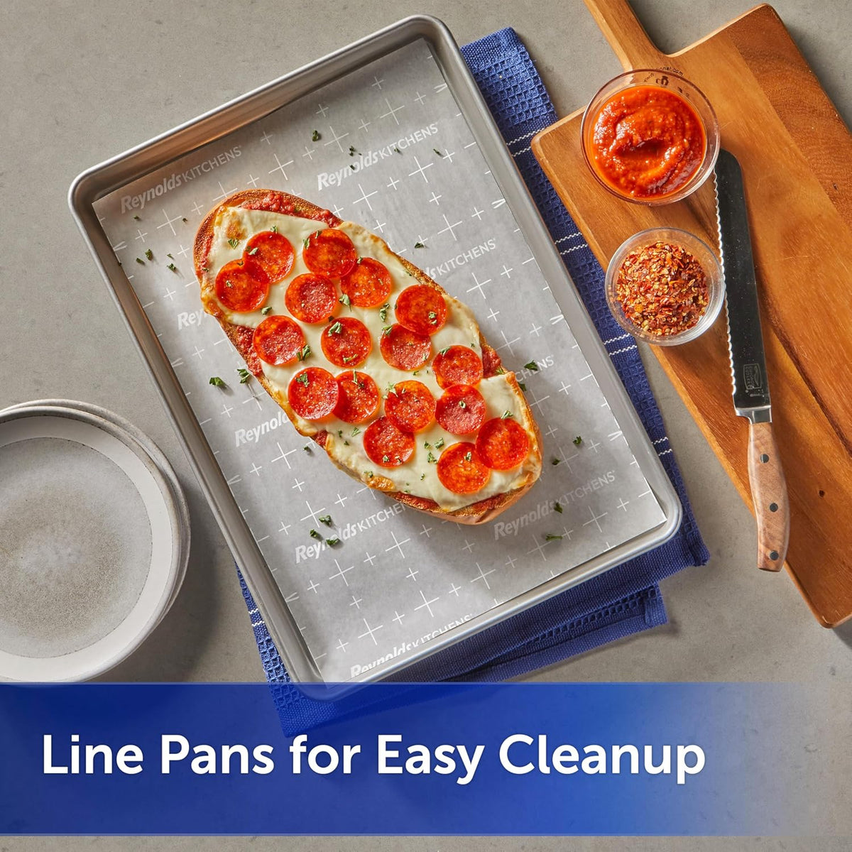 Kitchens Stay Flat Parchment Paper Roll with Smartgrid, 45Sq Ft