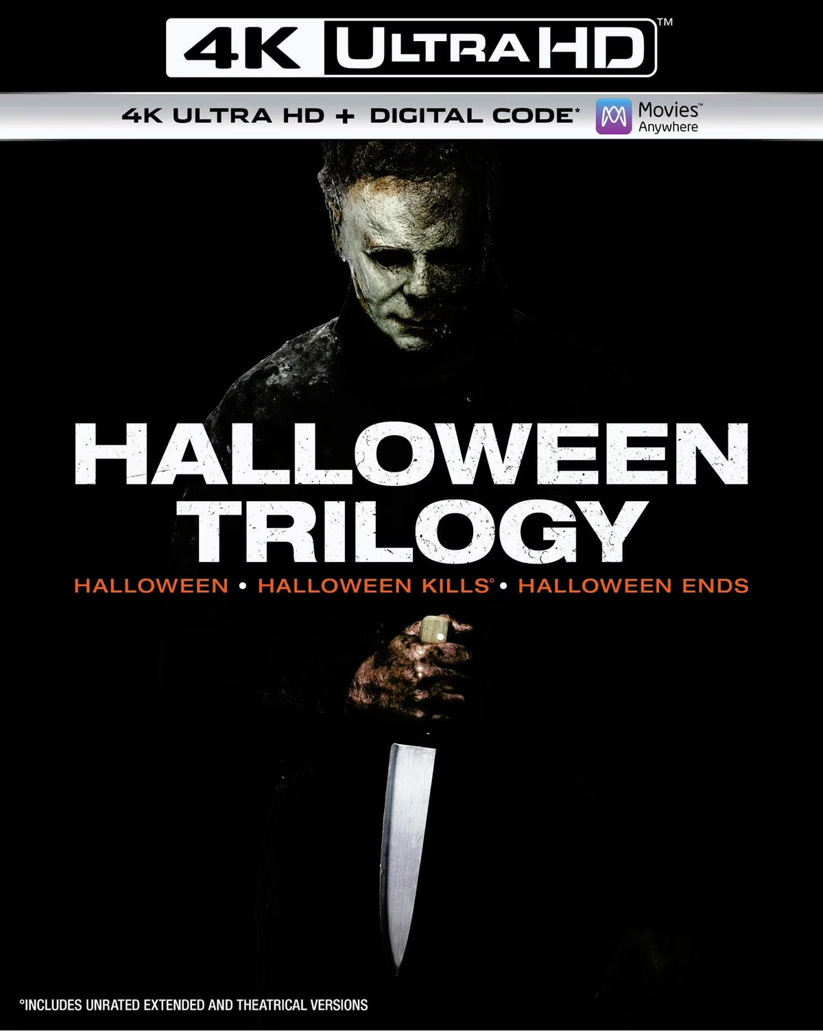 Halloween 3-Movie Collection (Halloween (2018) / Halloween Kills / Halloween Ends) (4K Ultra HD + Blu-Ray + Digital Copy)