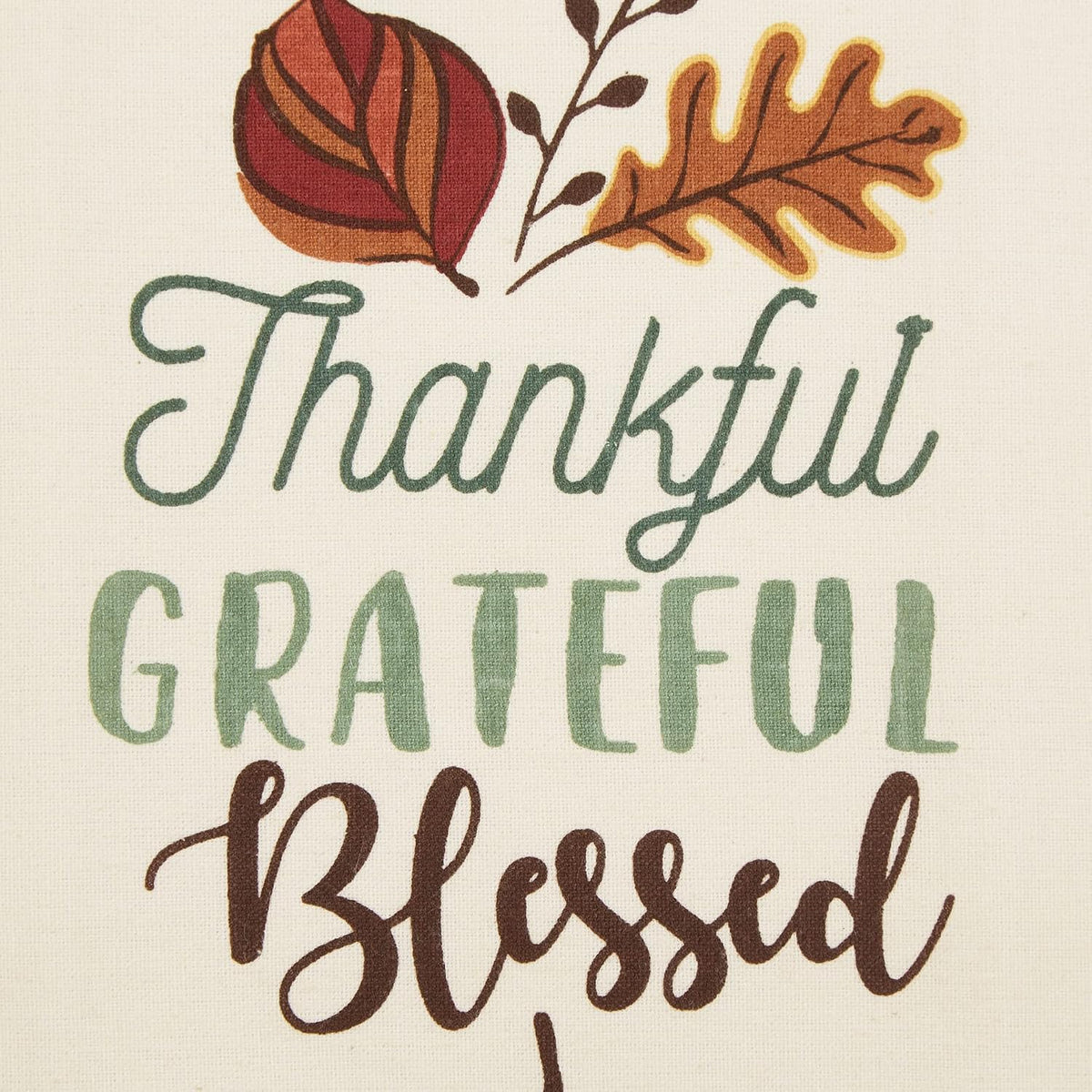 Fall Basics Kitchen Dishtowel Collection Printed & Plaid Fall Dish Towel Set, 18X28, Blessed, 3 Count