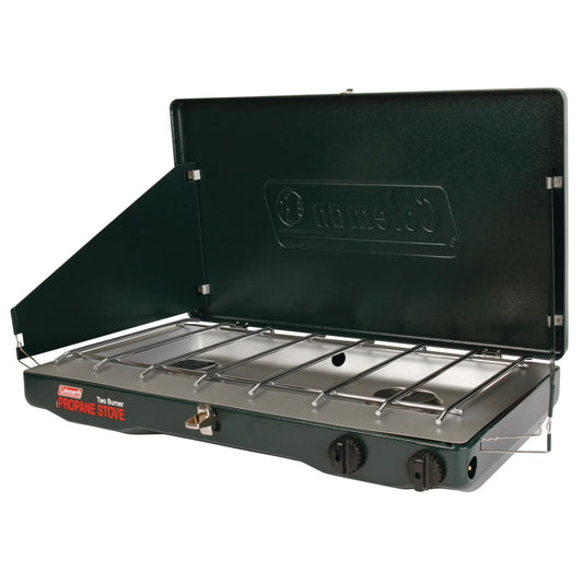 Coleman Brand, Matchlight 10,000 BTU 2-Burner Propane Stove, Black