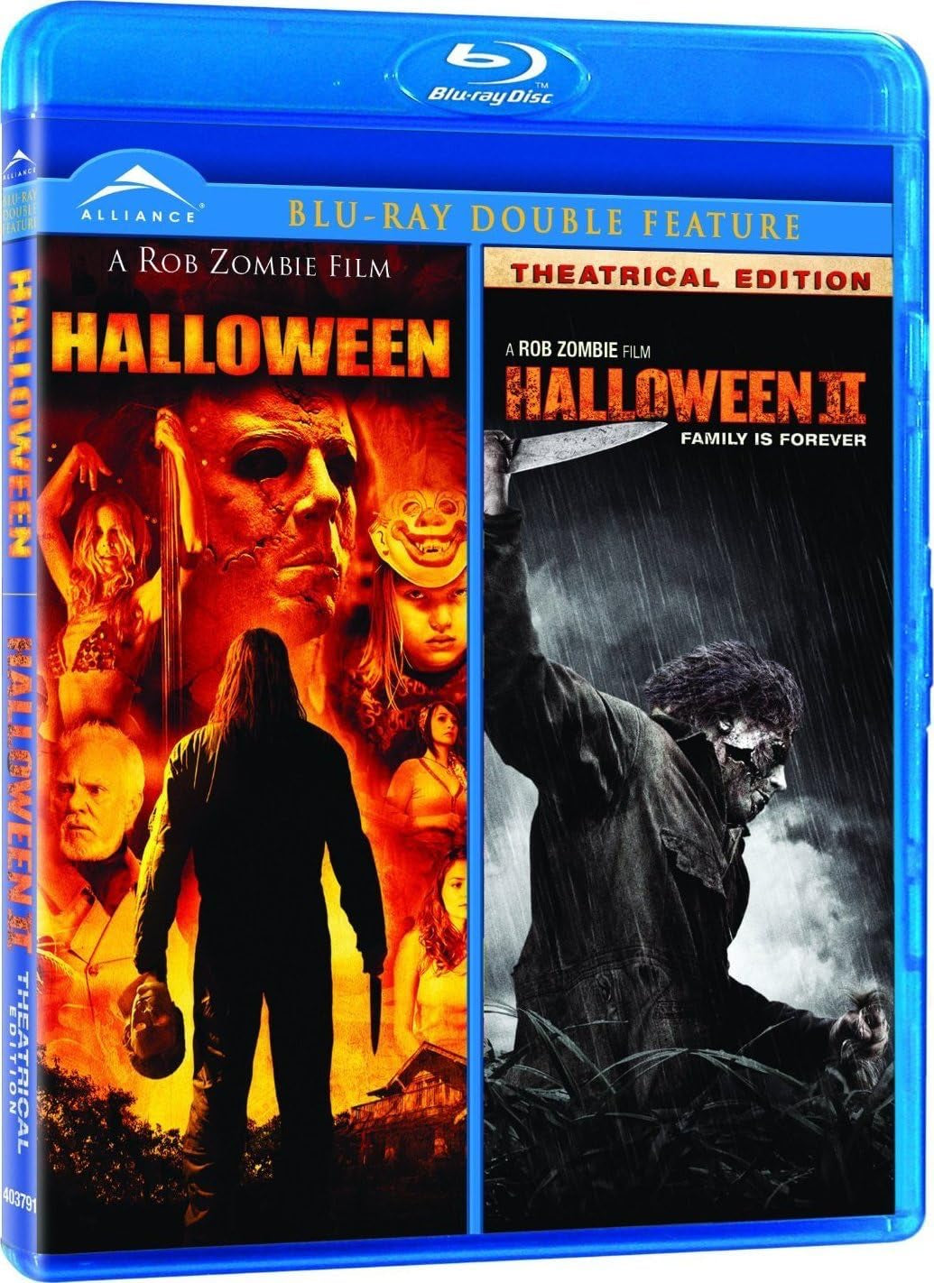 Halloween 2 Movie Collection Double Feature, (Halloween / Halloween II) Blu-Ray]