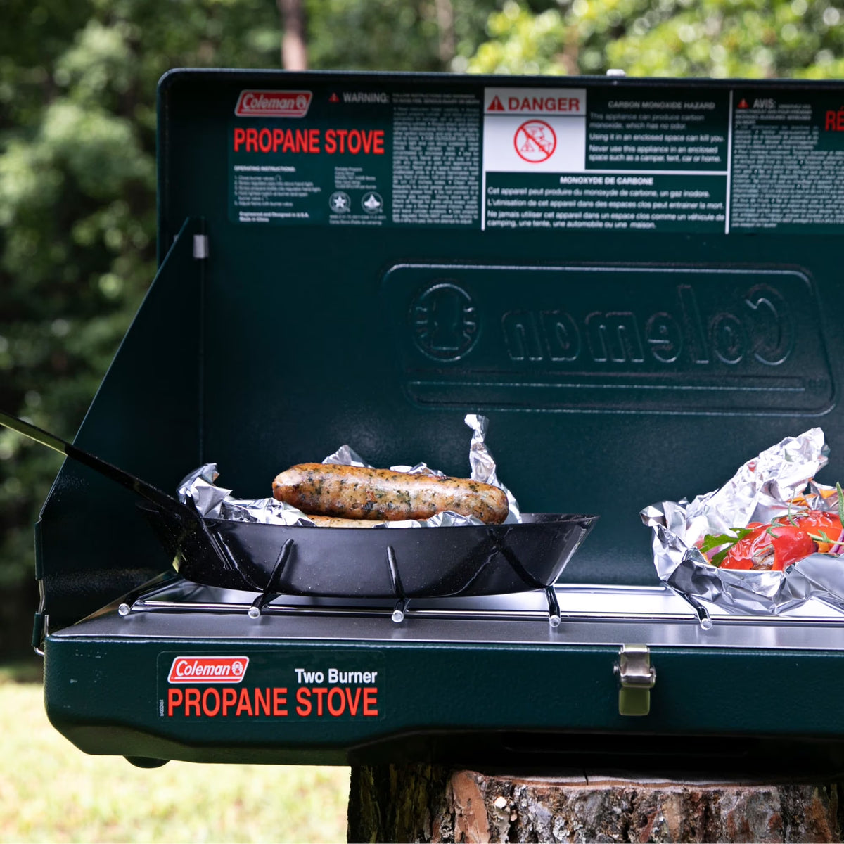 Coleman Brand, Matchlight 10,000 BTU 2-Burner Propane Stove, Black