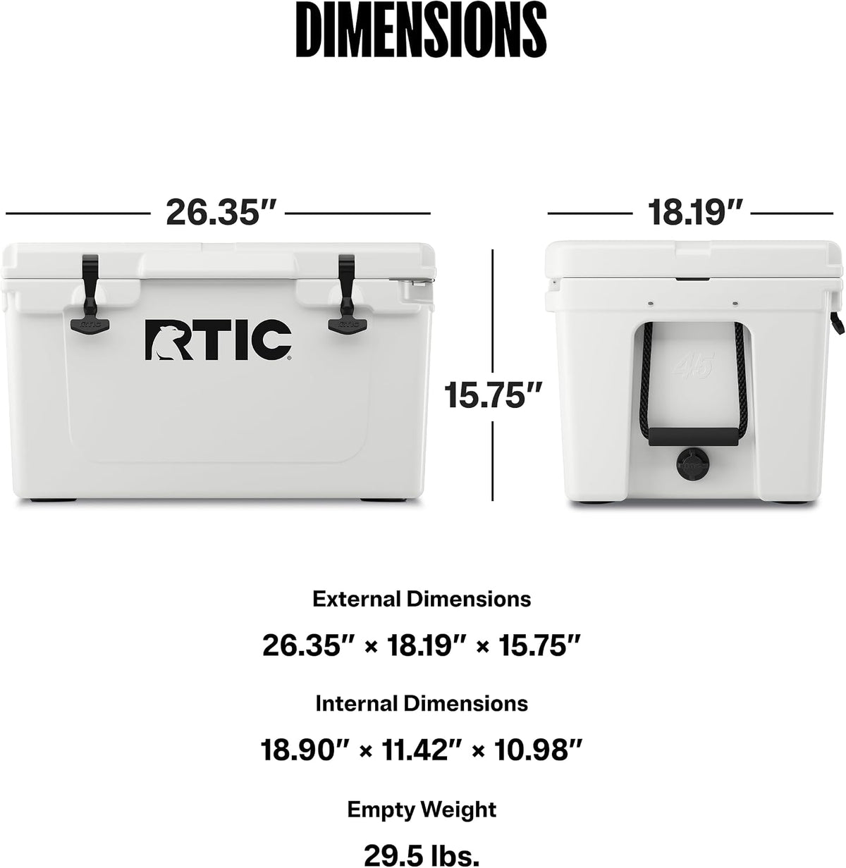 45 QT Ultra-Tough Hard Cooler