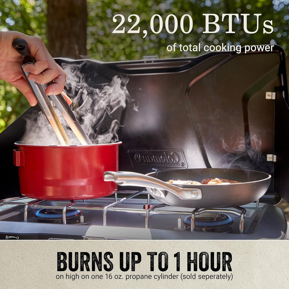 Coleman Triton+ 2-Burner Propane Camping Stove with Instastart