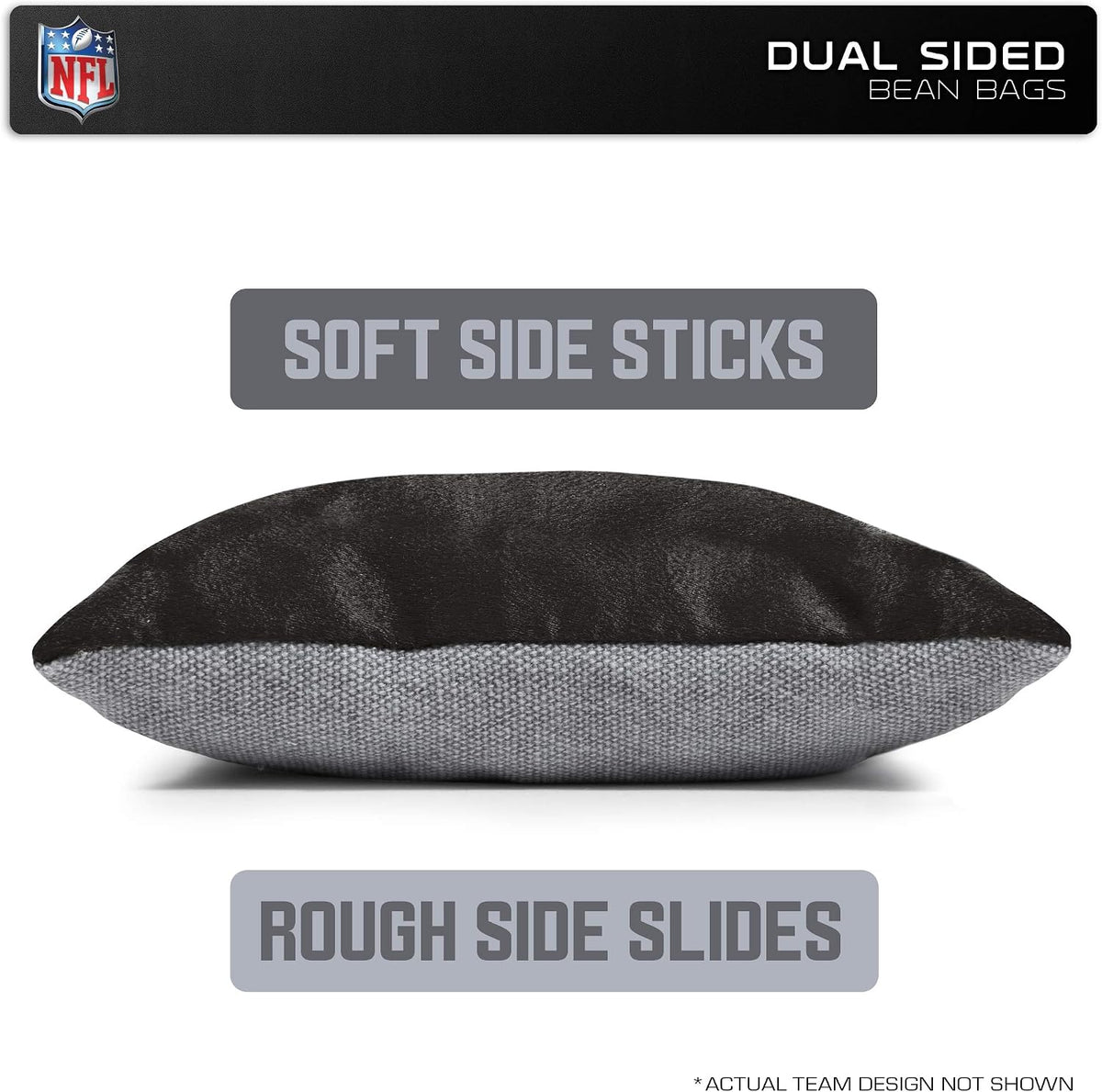 NCAA College Dual Sided Bean Bags by , 8 Count, Premium Toss Bags for Cornhole Set - Great for Tailgates, Outdoors, Backyard