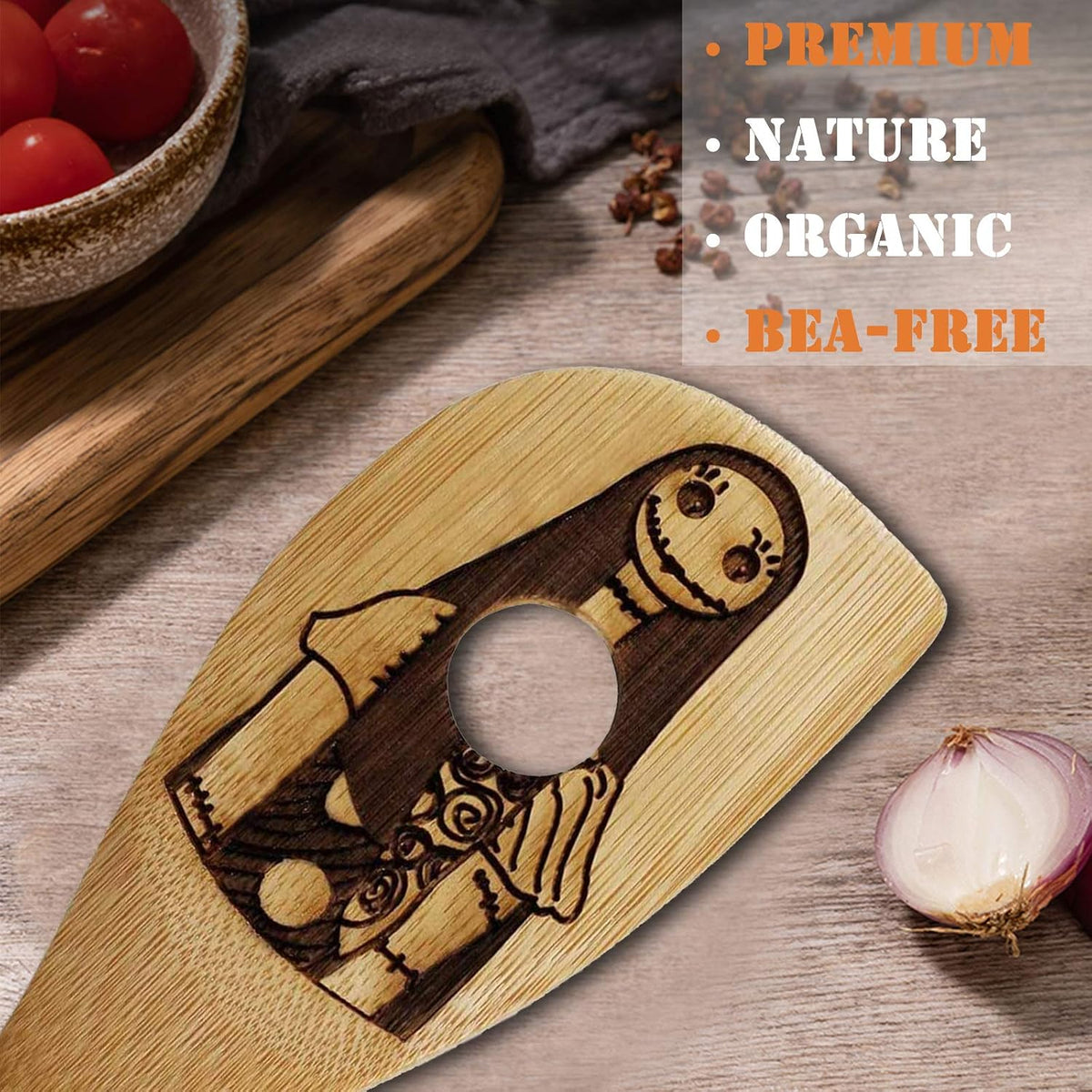 Nightmare before Christmas Wooden Spoon Set of 5,Cooking Gift for Women