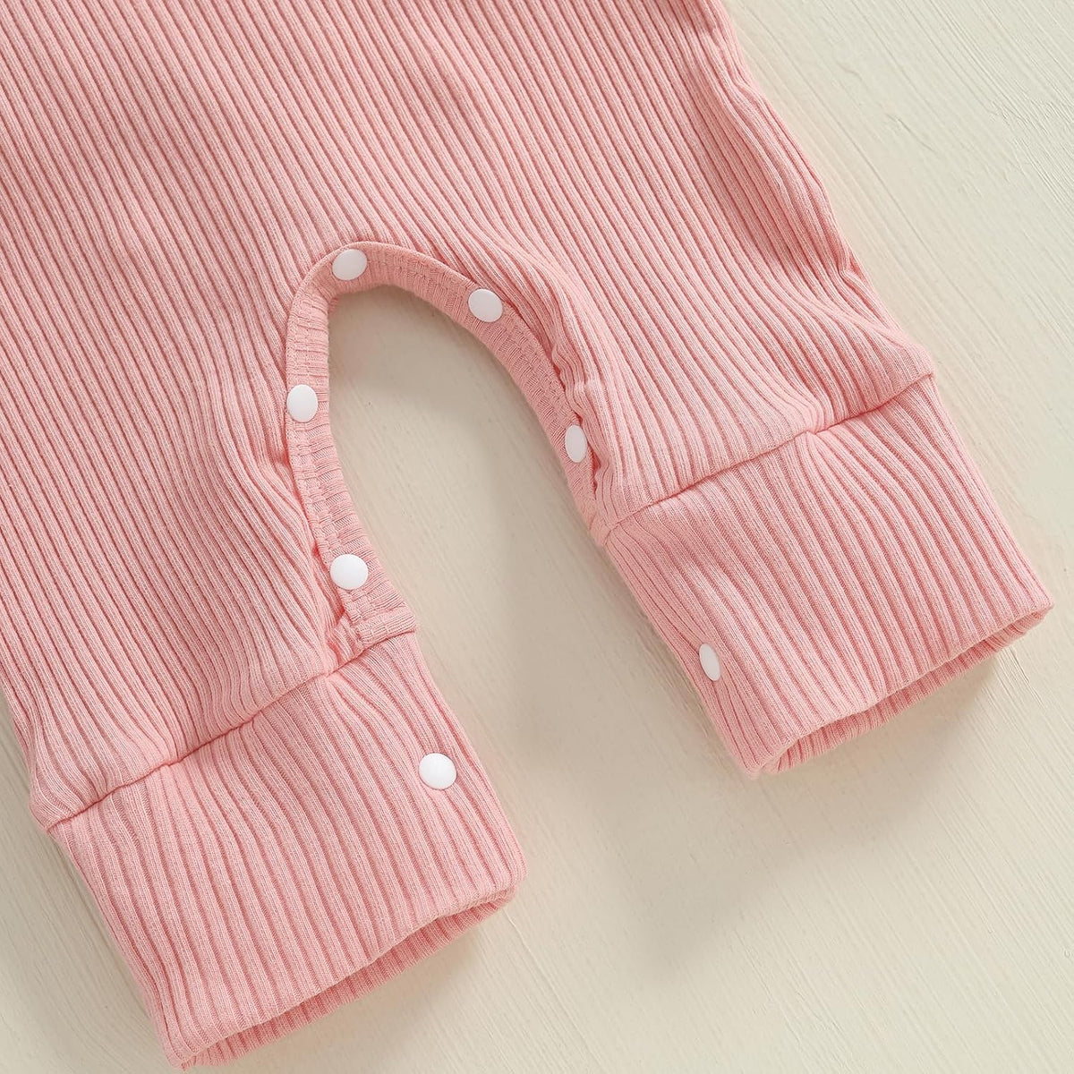 Infant Baby Girl Fall Outfit Sweatshirt Romper Ribbed Letter Print Jumpsuit Long Sleeve Bodysuit Cute Newborn Clothes