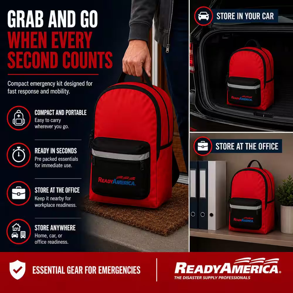 2-Person 3-Day Deluxe Emergency Kit with Backpack