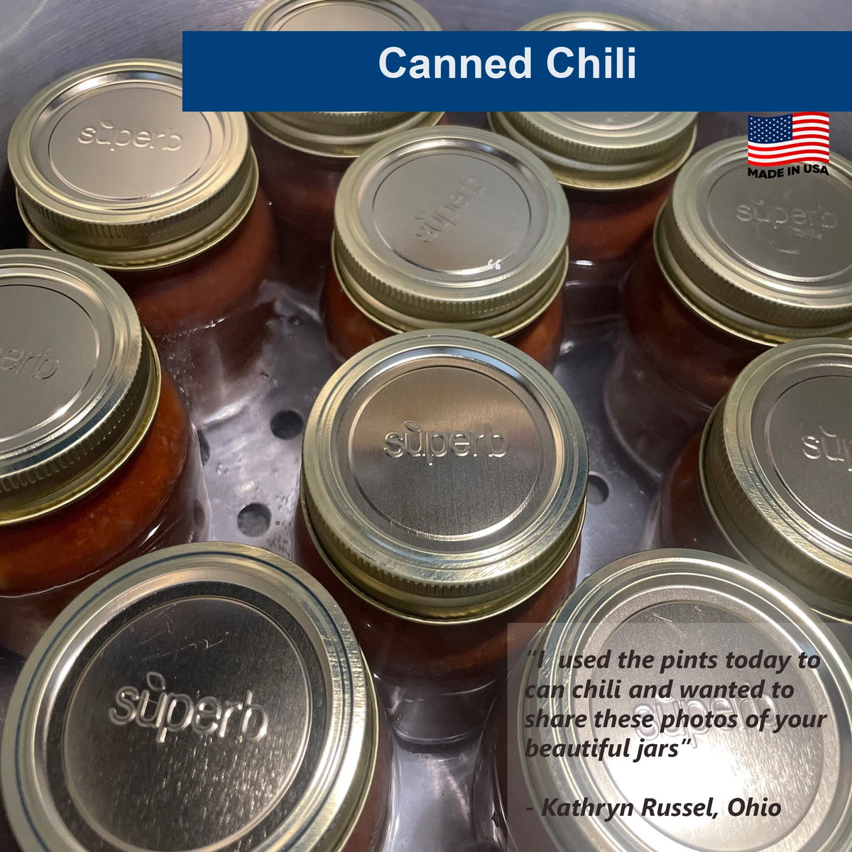 (4 Pack)  12-Pack Canning Jar Lids - Regular Mouth, One-Piece Replacement Mason Jar Lids for Canning and Preserving, Fits All Brands Regular Mouth Mason Jars