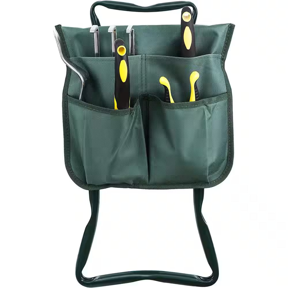 2-Piece, Garden Kneeler Seat Multiuse Portable Garden Bench Garden Stools Foldable Stool, Garden Tool Set