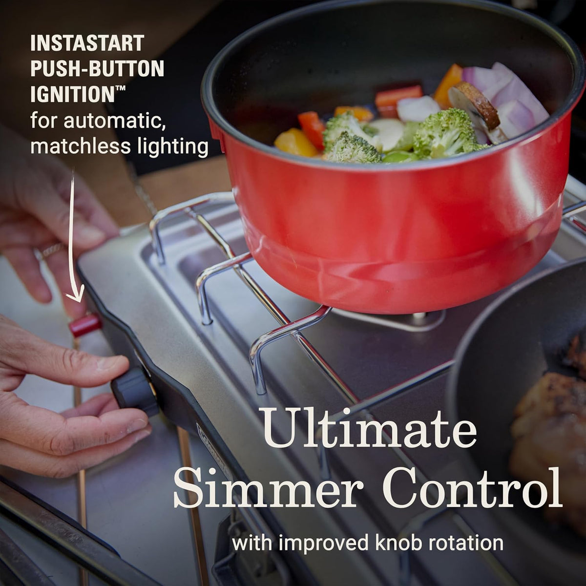 Coleman Triton+ 2-Burner Propane Camping Stove with Instastart