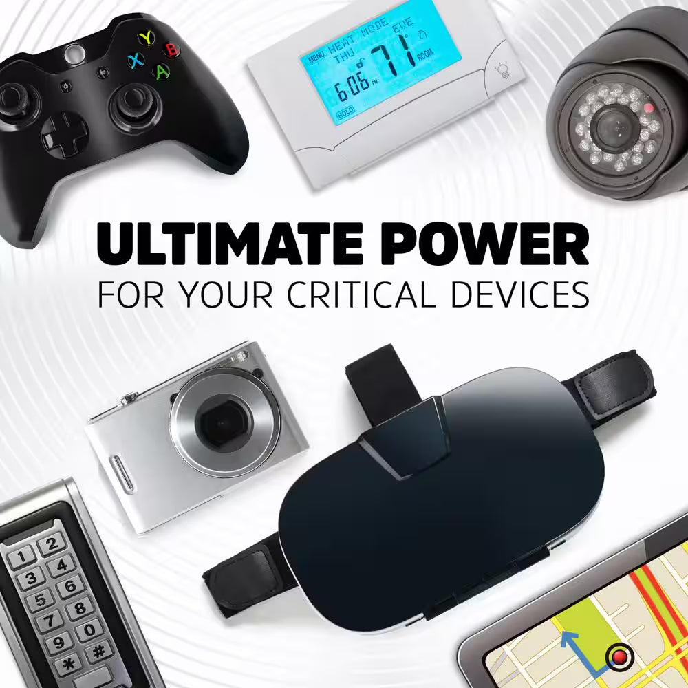 Ultimate Lithium 9V Batteries (2-Pack), Lithium 9-Volt Batteries
