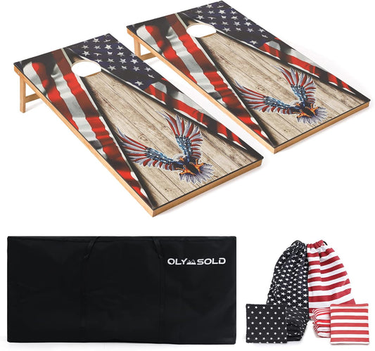 Cornhole Set, Corn Holes Outdoor Game, Regulation Cornhole Boards