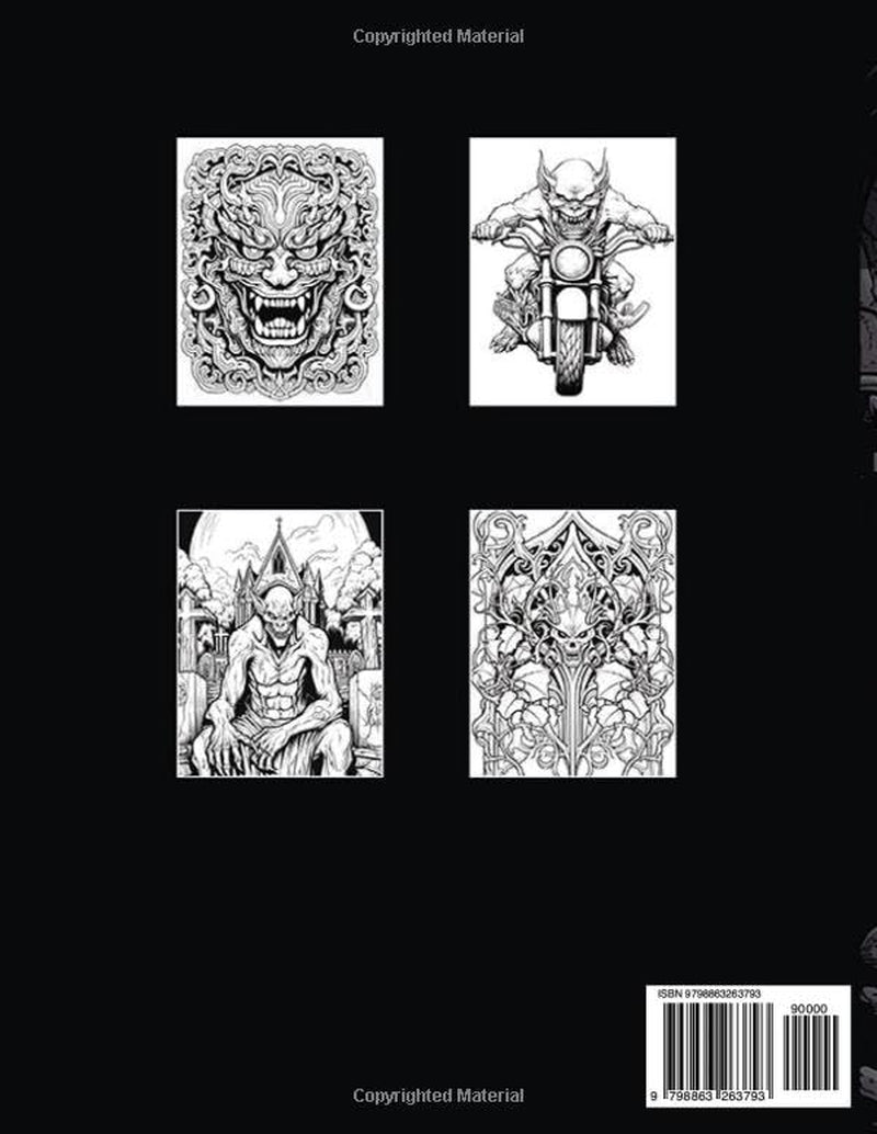 The EPIC Gothic Gargoyle Coloring Book: Volume 2