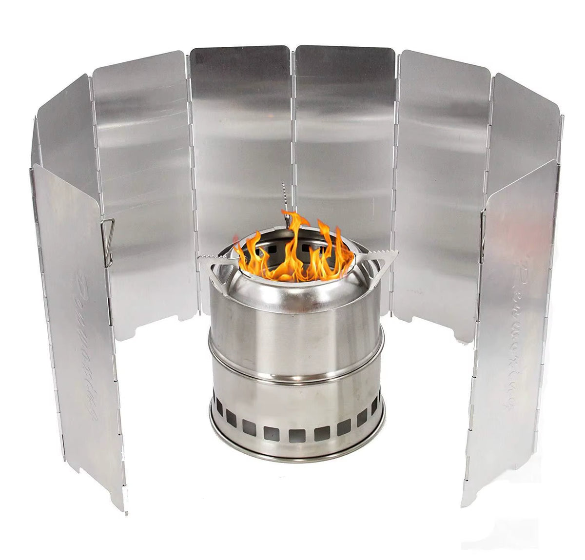 8/9/10 Plates Gas Stove Wind Shield Outdoor Camping Picnic Cooking Burner Windproof Screen Aluminum Alloy Wind Screen
