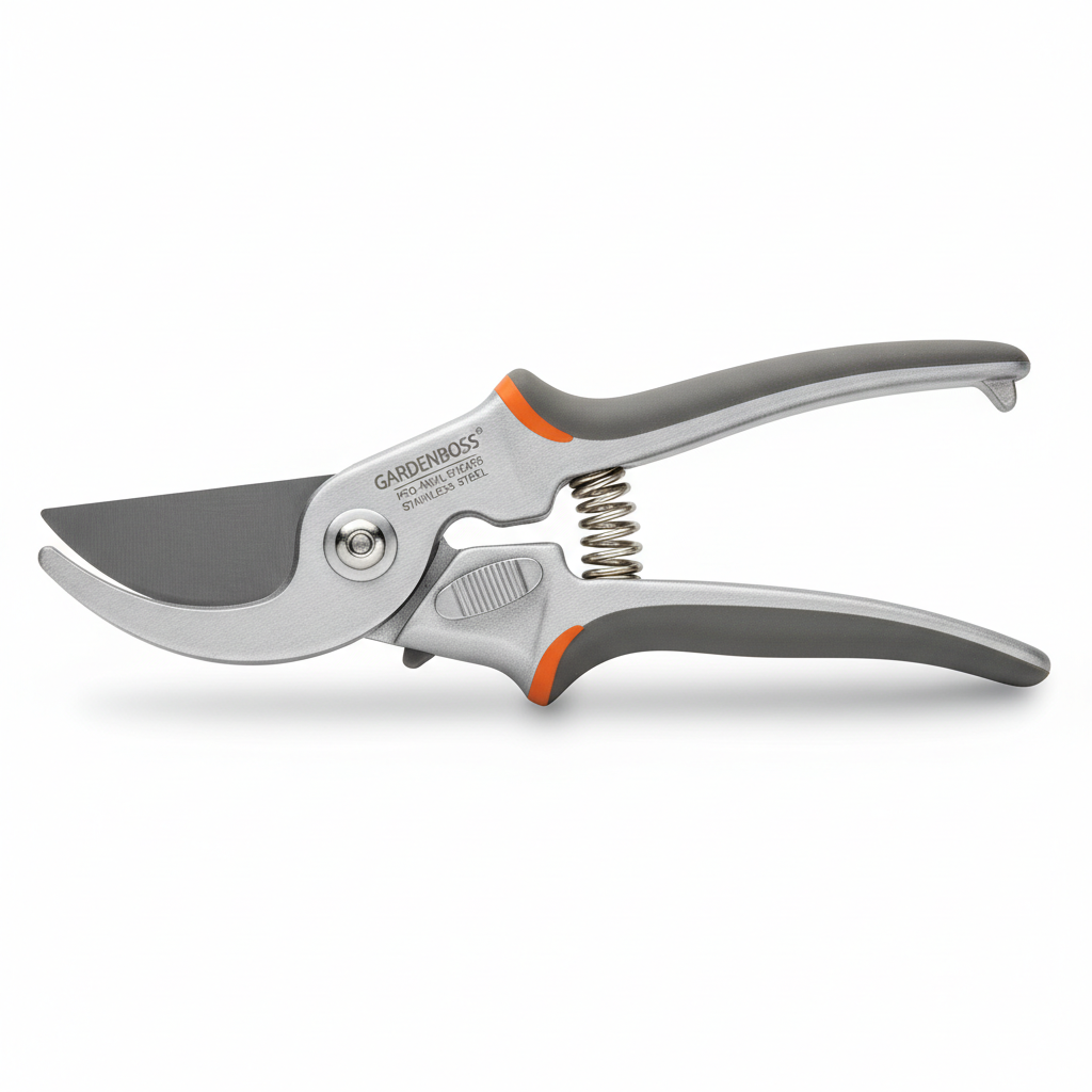 Professional Heavy-Duty Stainless Steel Anvil Pruning Shears