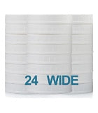 White plastic wide mouth mason jar storage lids, 24-pack